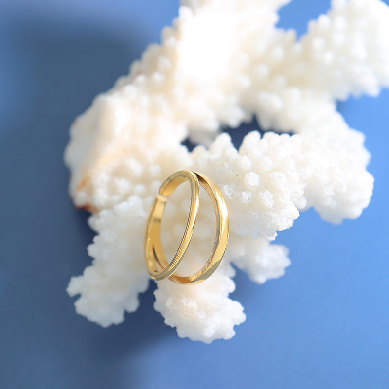 Nile Layered Gold Ring