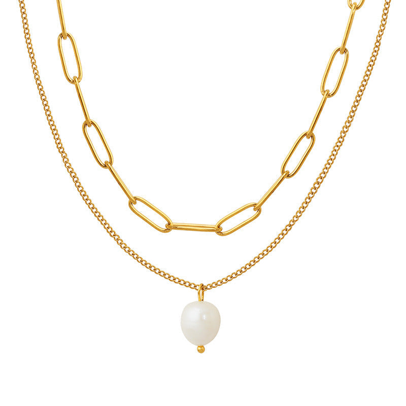 Pearl of Grace and Gold Chain