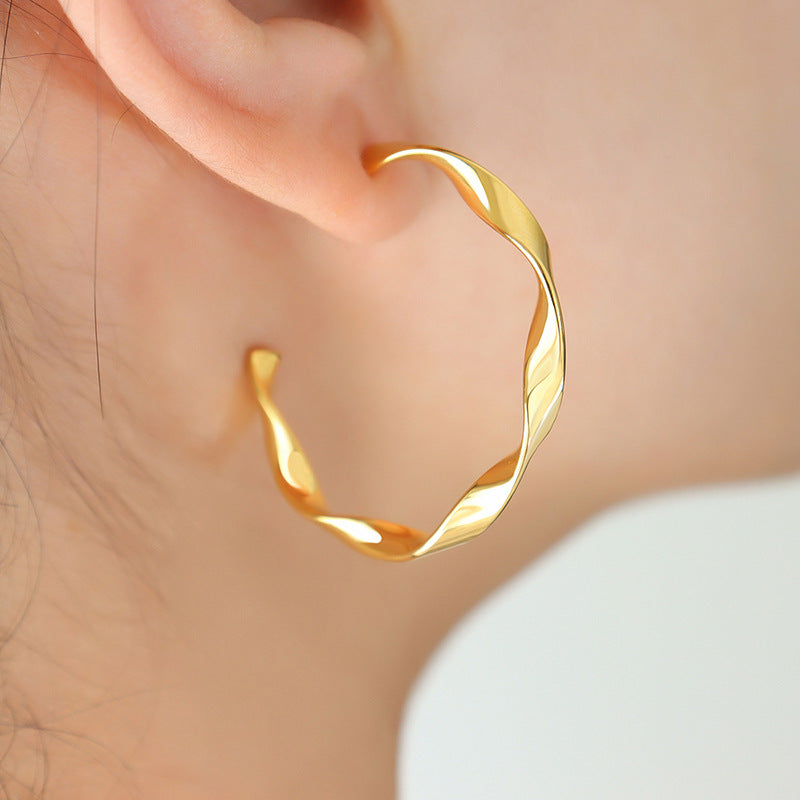 Iris Gold Earrings