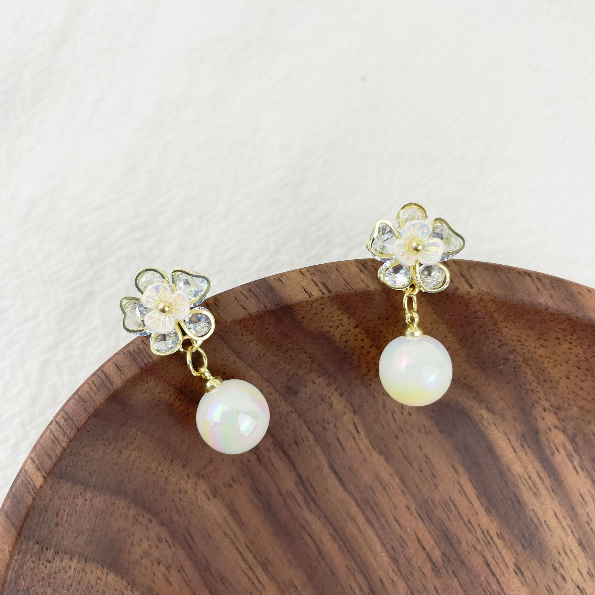 Pearl Blossom Earrings